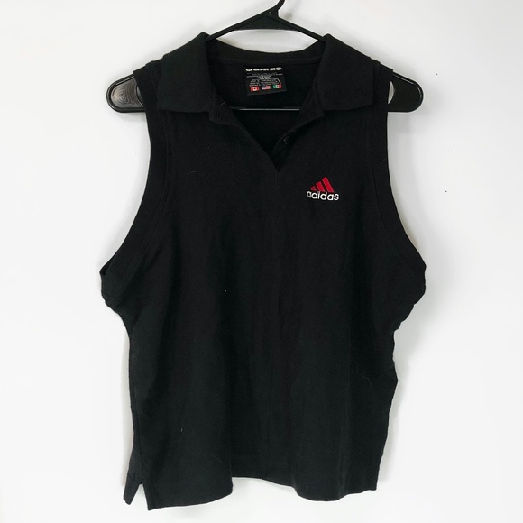 adidas Tops - Vintage Adidas Collared Sleeveless Tennis / Golf Tank Top Sz L